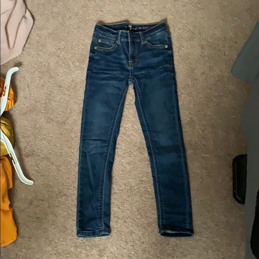 Girls 7 For All Mankind Skinny Jeans